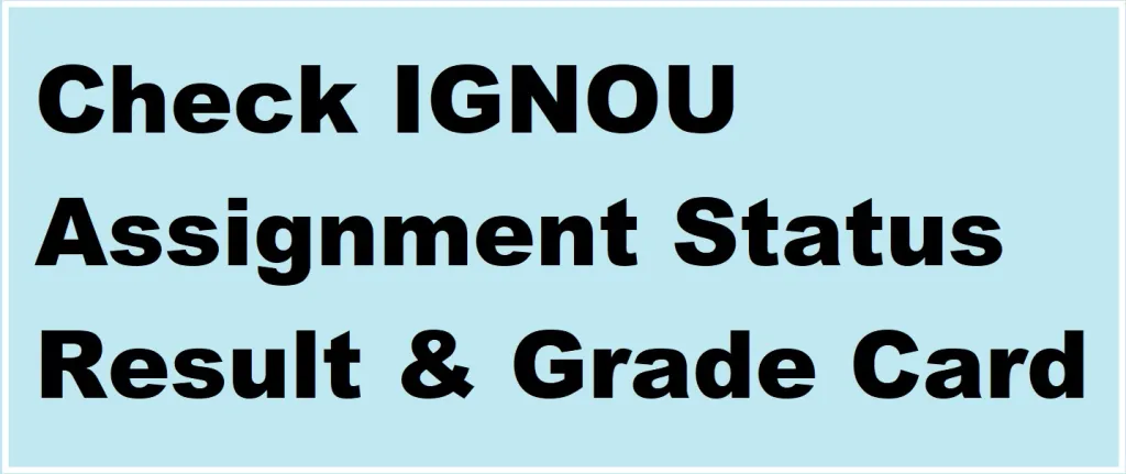 Ignou Assignment