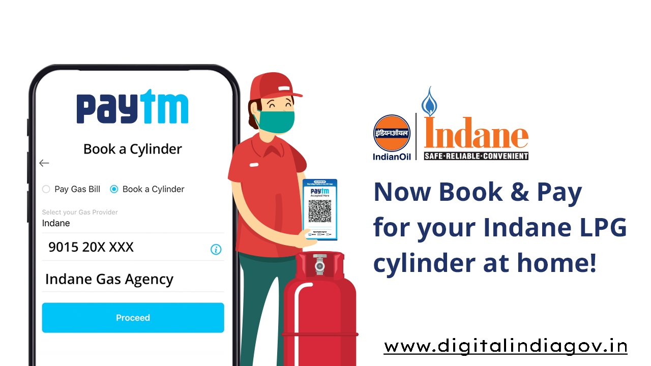 Indane Gas Booking Update, online cylinder booking, online payment