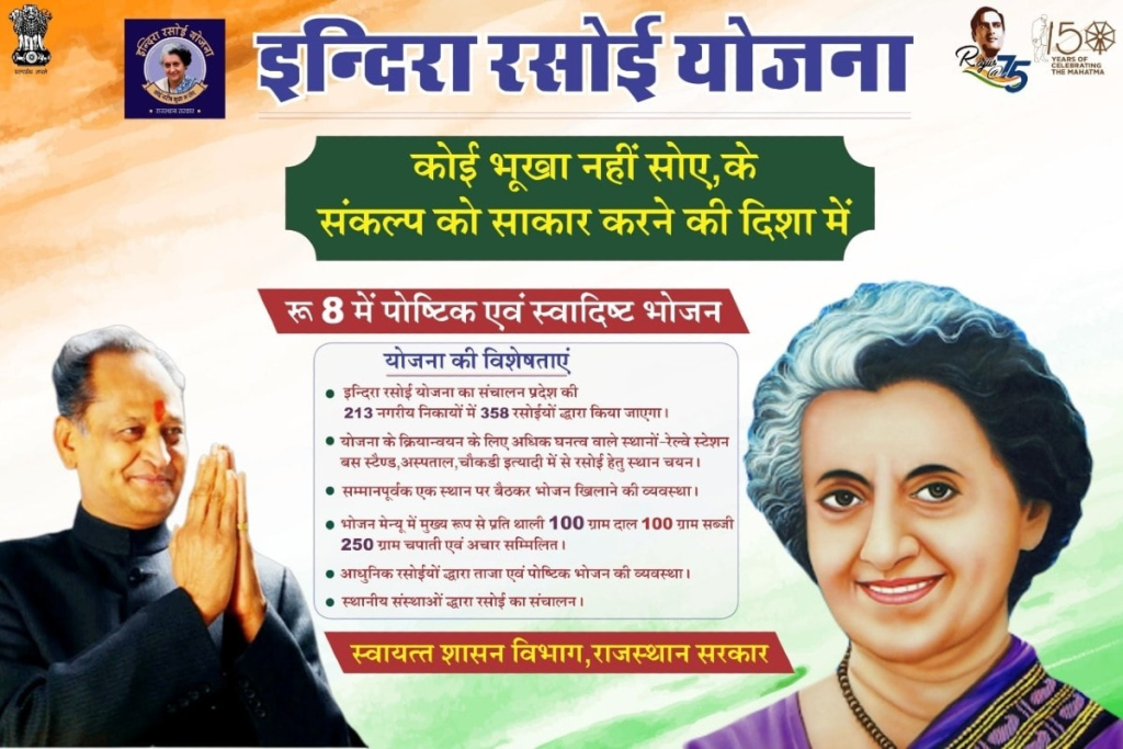 Rajasthan Indira Rasoi Yojana 2024