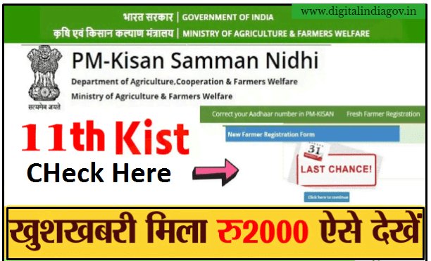 Pm Kisan Samman Nidhi Yojana 11 Kist Check 2024