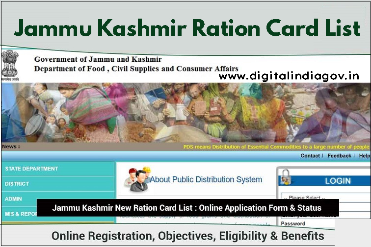 Jammu Kashmir Ration Card List