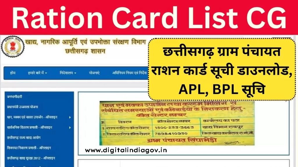 Chhattisgarh Ration Card List