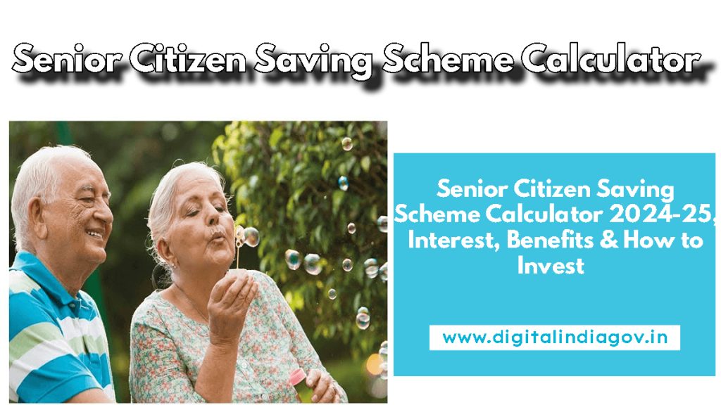 Senior Citizen Saving Scheme Calculator